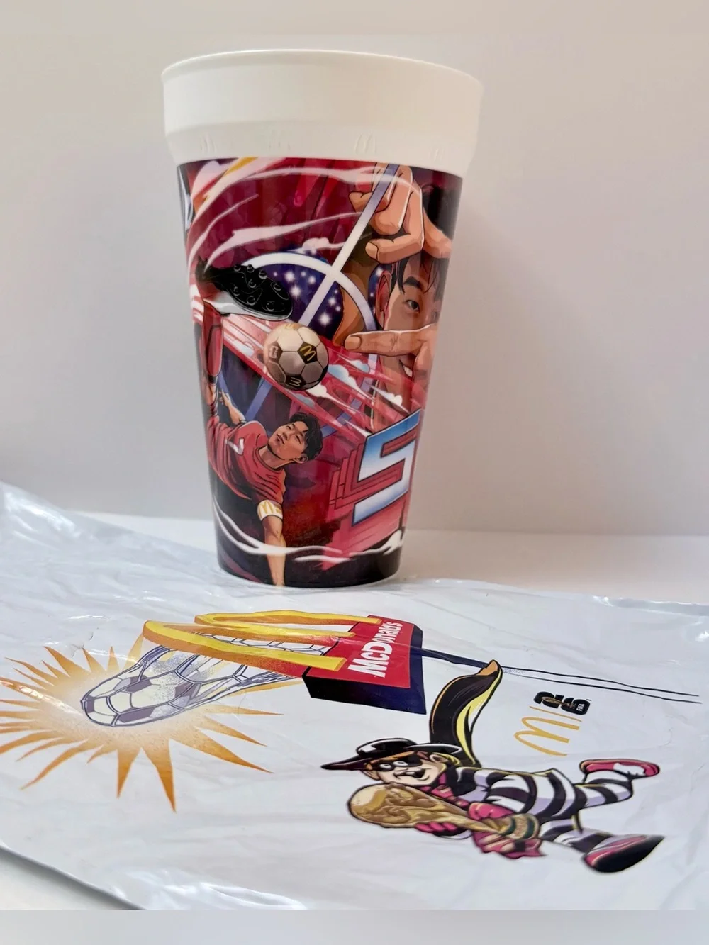 McDonalds FIFA World Cup 2026 Son Heung-min Collectible Plastic Cup Anime Style